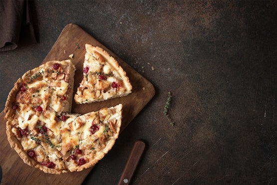 Bacon, Brie and Cranberry Quiche