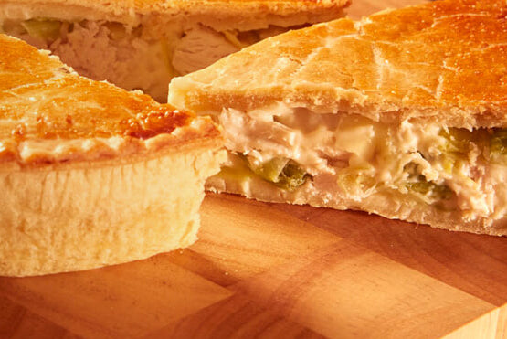 Homemade Chicken and Leek Pie