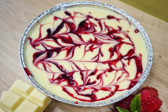 Raspberry & White Chocolate Ganache Tart