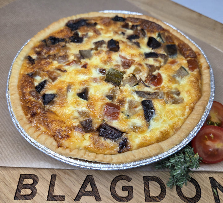 Roasted Mediterranean Vegetable Quiche